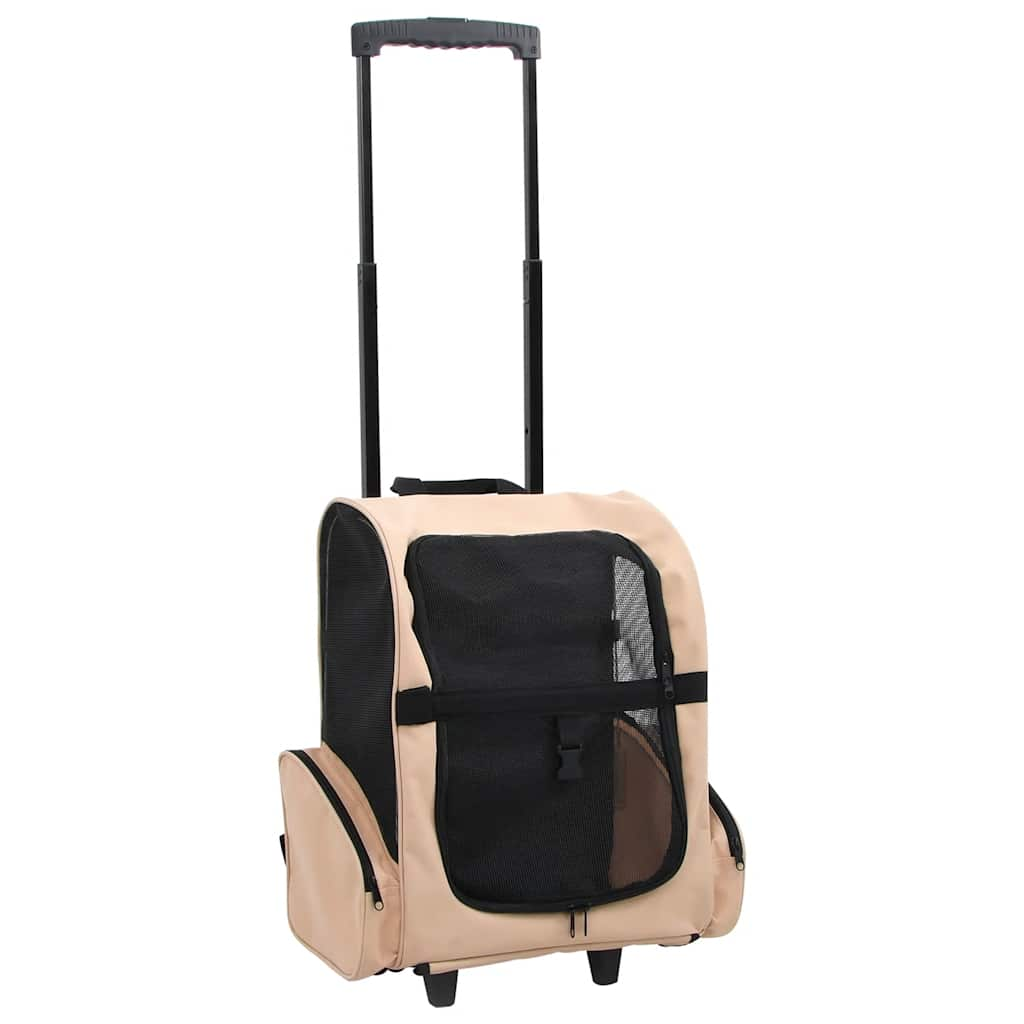 Vidaxl Pet Rolley Beige plegable