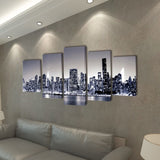 Vidaxl Canvas Wall pressure Set Monochrome York Skyline 100 x 50 cm