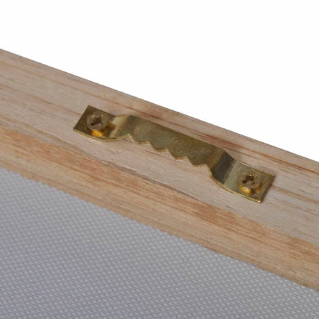 Vidaxl canvas muurdruk set zandstrand met hangmat 100 x 50 cm