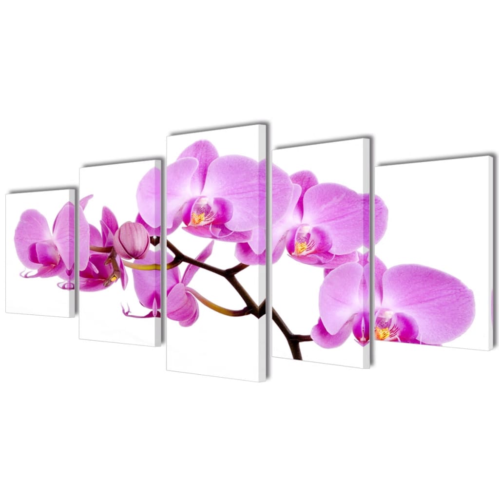 Vidaxl lienzo Presión de pared Orchid 200 x 100 cm