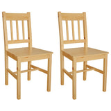 Vidaxl eetkamerstoelen 2 st grenenhout