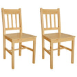 Vidaxl eetkamerstoelen 2 st grenenhout