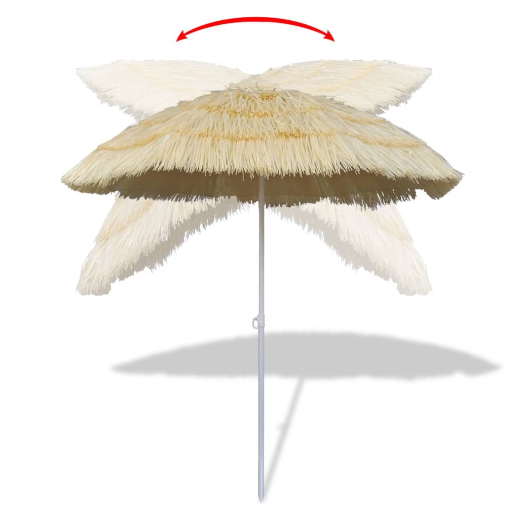 Vidaxl Strandparasol przechyla się w stylu Hawajów