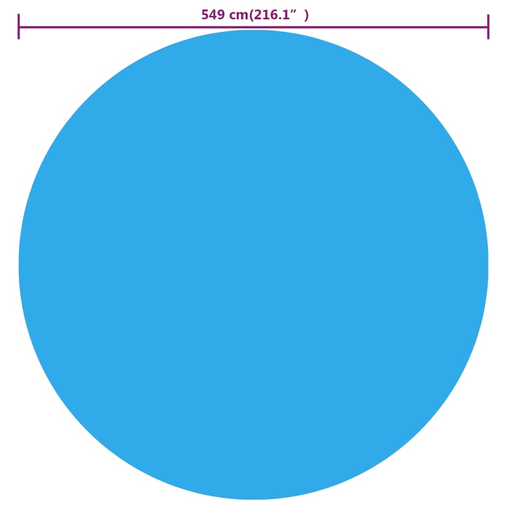 Vidaxl pool sejler omkring 549 cm pe blå