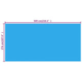 Vidaxl Swimming Pool Sail Rectangular 549 x 274 cm PE Blue