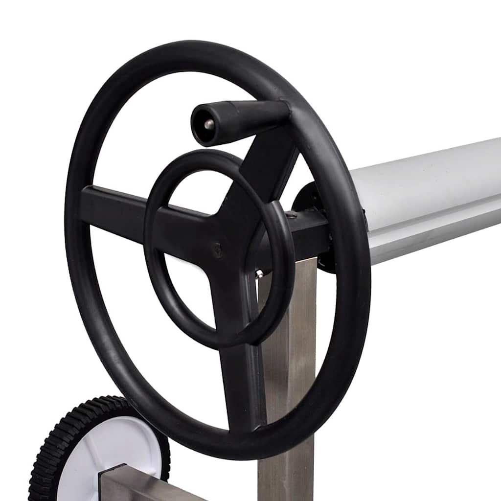 Vidaxl zwembadhoes roller met roestvrijstalen frame
