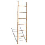 Vidaxl towel ladder with 6 sports bamboo