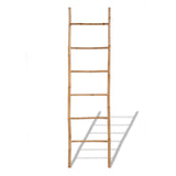 Vidaxl towel ladder with 6 sports bamboo