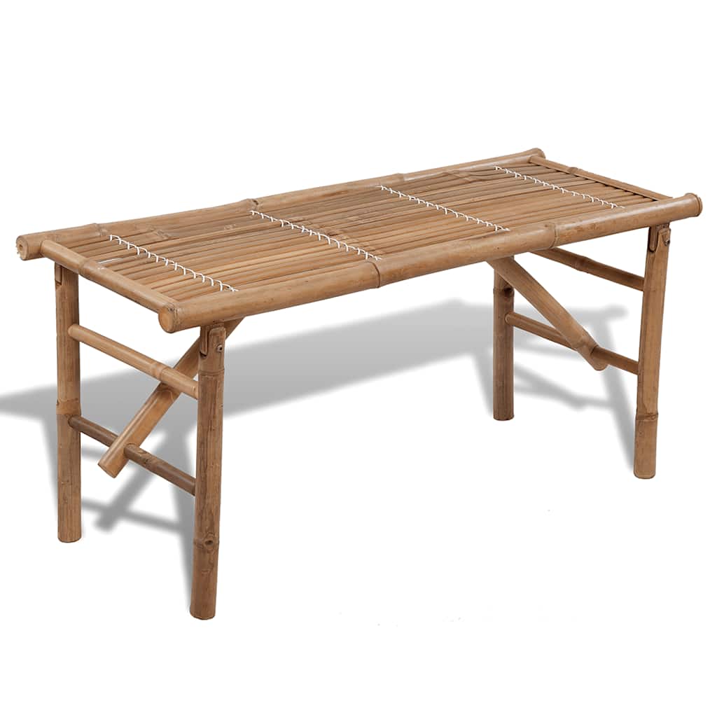 Vidaxl tuinbank inklapbaar 118 cm bamboe