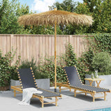 Vidaxl parasol van bamboe met dak van bananenbladeren 270 cm