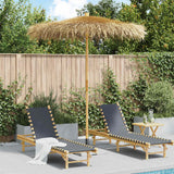 Vidaxl parasol van bamboe met dak van bananenbladeren 270 cm