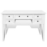 Vidaxl schrijftafel met 5 lades wit