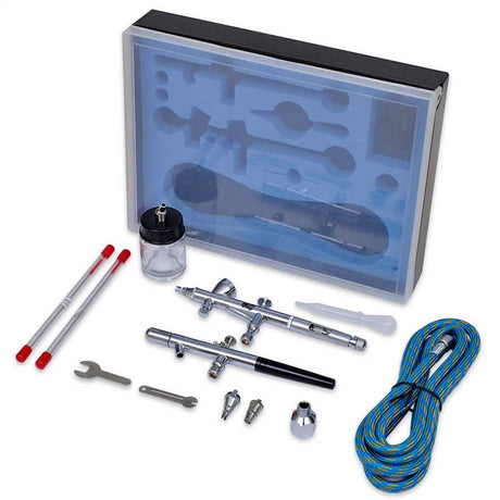 Vidaxl airbrush set met 2 pistolen