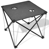 Vidaxl Camping Table Collapsible (Gray)