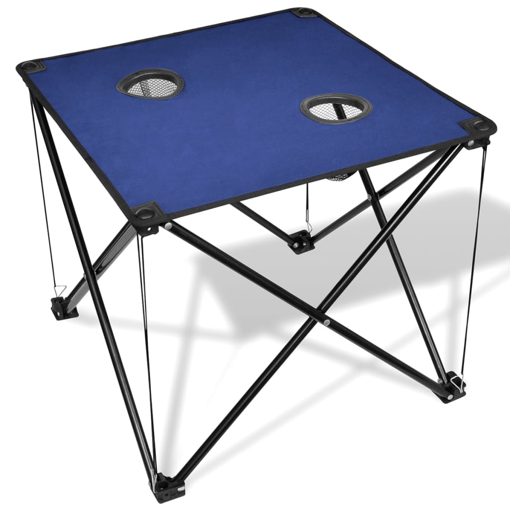 Vidaxl Camping Table Collapsible (Blue)