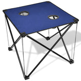 Vidaxl Camping Table Collapsible (Blue)