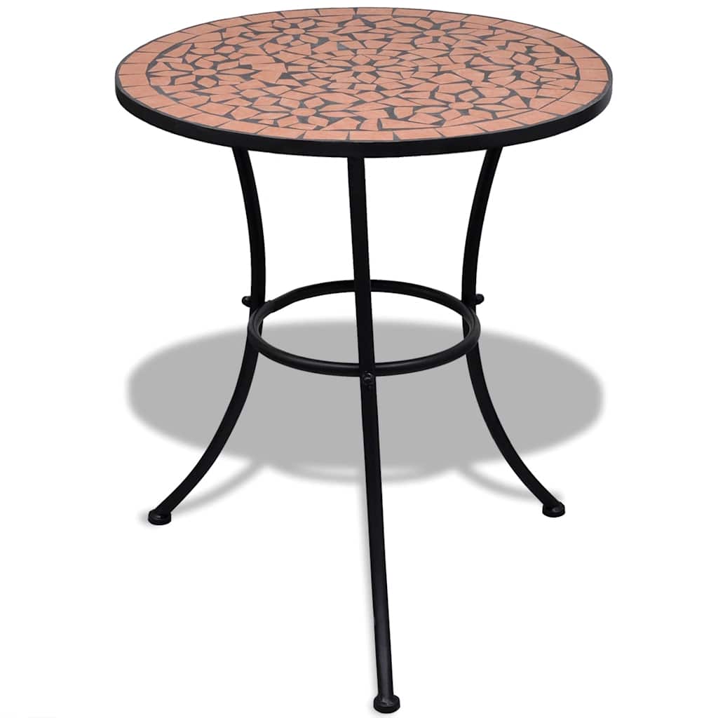 Vidaxl bistrotafel 60 cm mozaïek terracottakleurig