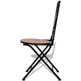 Vidaxl bistrostoelen inklapbaar 2 st keramiek terracottakleurig