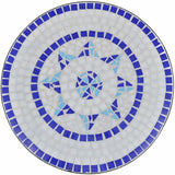 Vidaxl bistrotafel 60 cm mozaïek blauw en wit