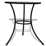 Vidaxl bistrotafel 60 cm mozaïek zwart en wit