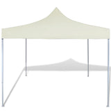 Vidaxl PartyTent Składany krem ​​3x3 m