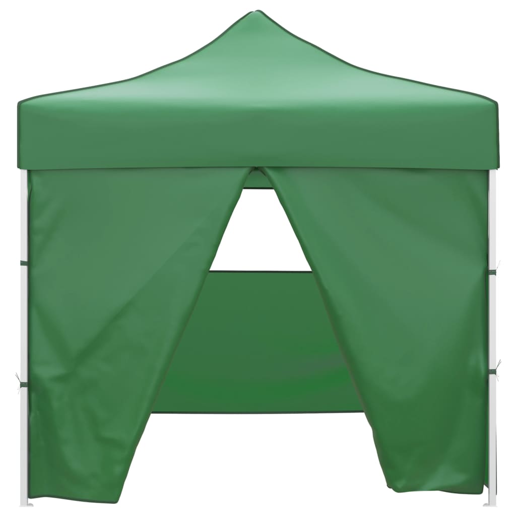 Tenda pieghevole Vidaxl con 4 pareti laterali 3x3 m verde