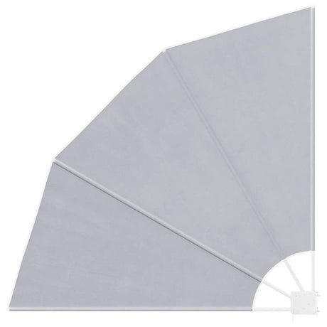 Vidaxl balkonscherm inklapbaar 140x140 cm grijs