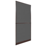 Vidaxl screen door with hinges 100x215 cm brown