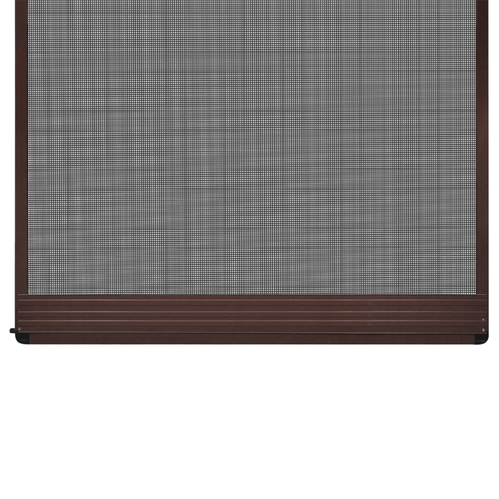 Vidaxl screen door with hinges 100x215 cm brown