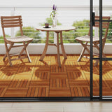 Vidaxl Terrace Tiles Acacia Wood 30 x 30 cm Vertikální vzor (10 kusů)