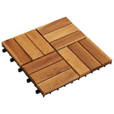 Vidaxl terrassefliser Acacia Wood 30 x 30 cm (10 stykker)