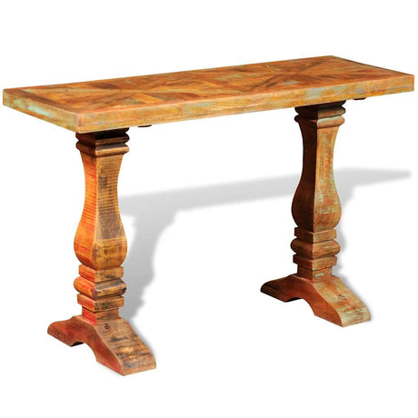 Vidaxl wandtafel massief gerecycled hout