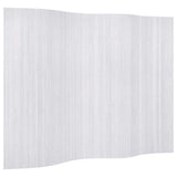 Vidaxl kamerscherm breedte 250 cm hoogte 165 cm bamboe wit