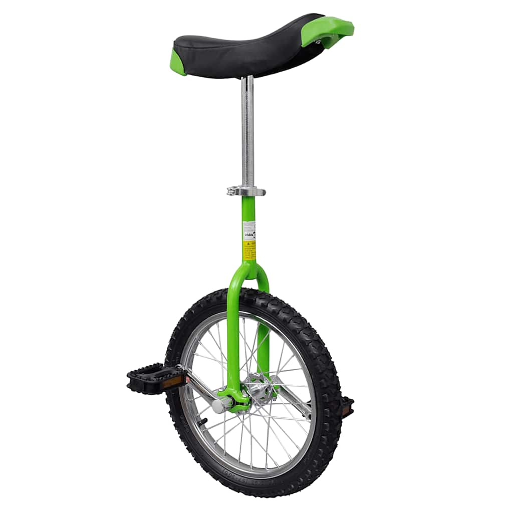 Vidaxl Unicycle nastavitelný (zelená 16 palců)