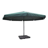 Parasol vidaxl avec aluminium de base portable (vert)