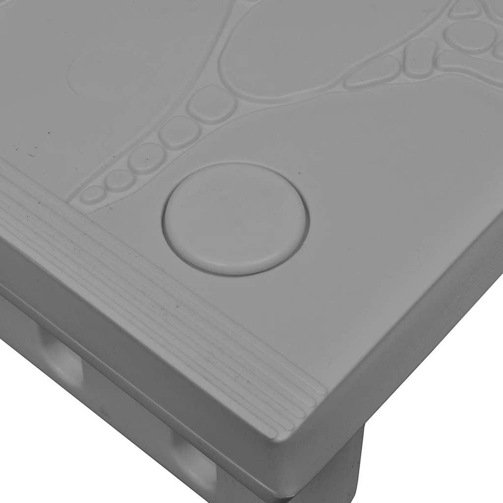 Vidaxl spatrap grijs
