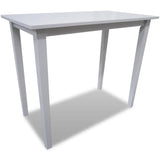 Vidaxl bartafel hout wit