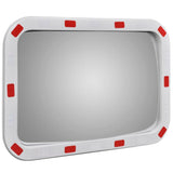 Vidaxl verkeersspiegel rechthoekig met reflectors 40x60 cm