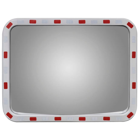 Vidaxl verkeersspiegel rechthoekig met reflectors 60x80 cm