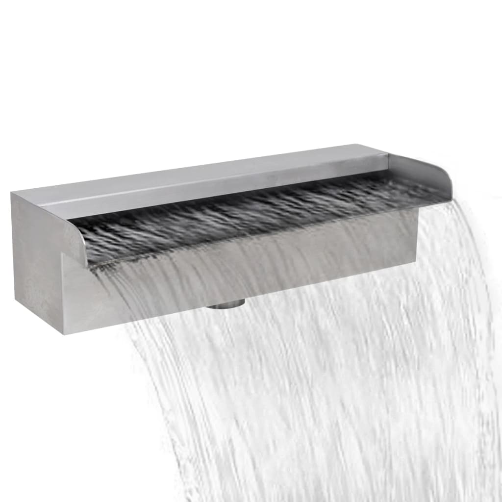 Vidaxl Swimming pool water fall Rectangular 30 cm Stainless steel