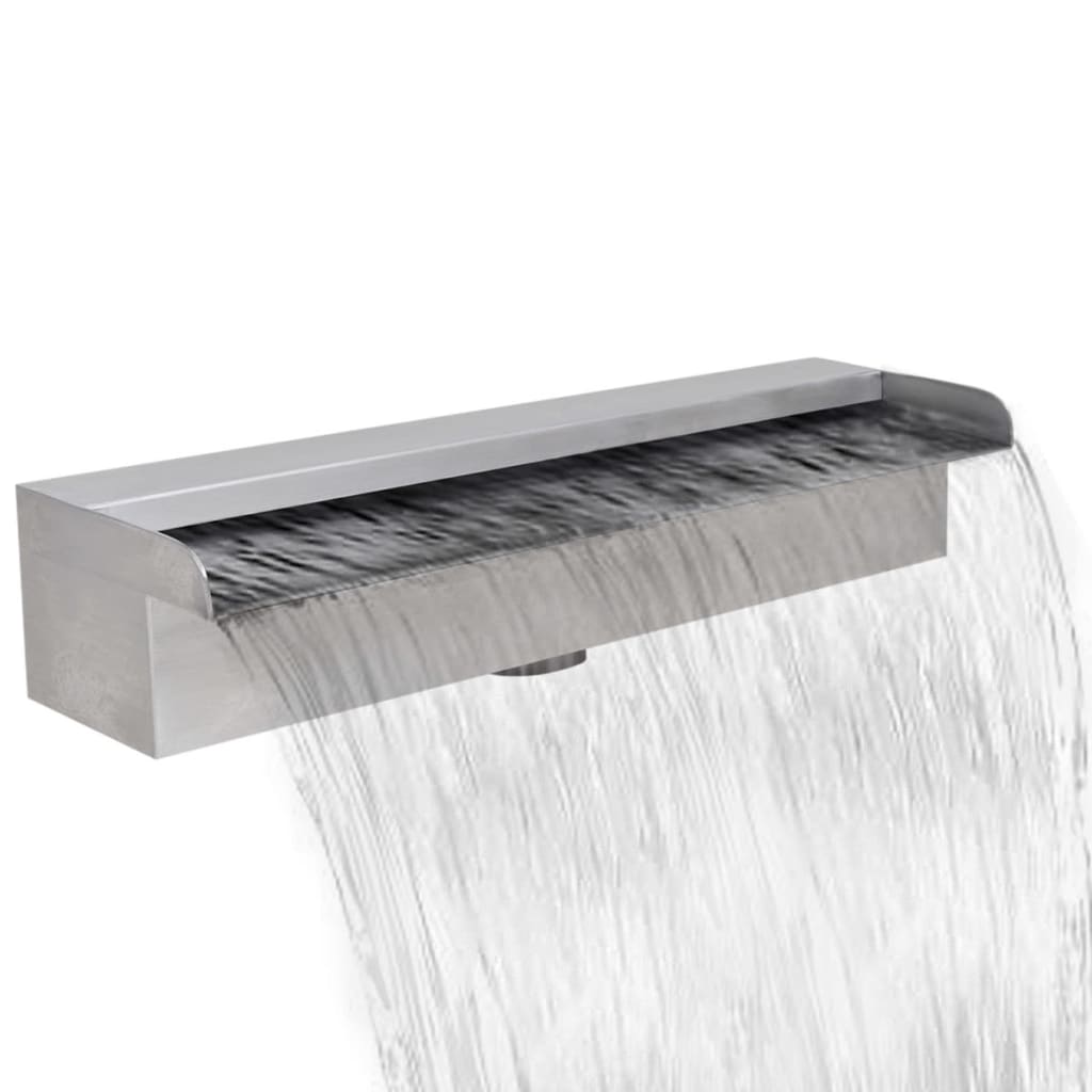 Vidaxl Swimming pool water fall Rectangular 45 cm Stainless steel