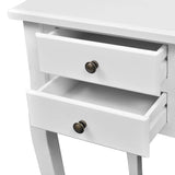Vidaxl bureau met gebogen poten en 5 lades franse stijl