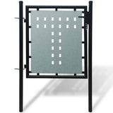 Vidaxl zwarte enkele deur 100x100 cm
