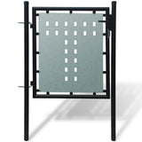 Vidaxl zwarte enkele deur 100x100 cm