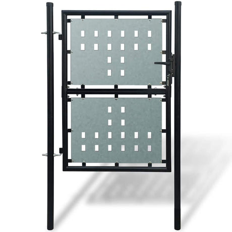 Vidaxl zwarte enkele deur 100x175 cm