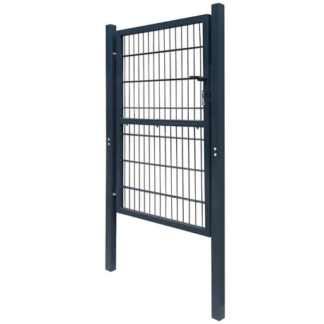 Vidaxl 2d poort (enkel) antracietgrijs 100x120 cm