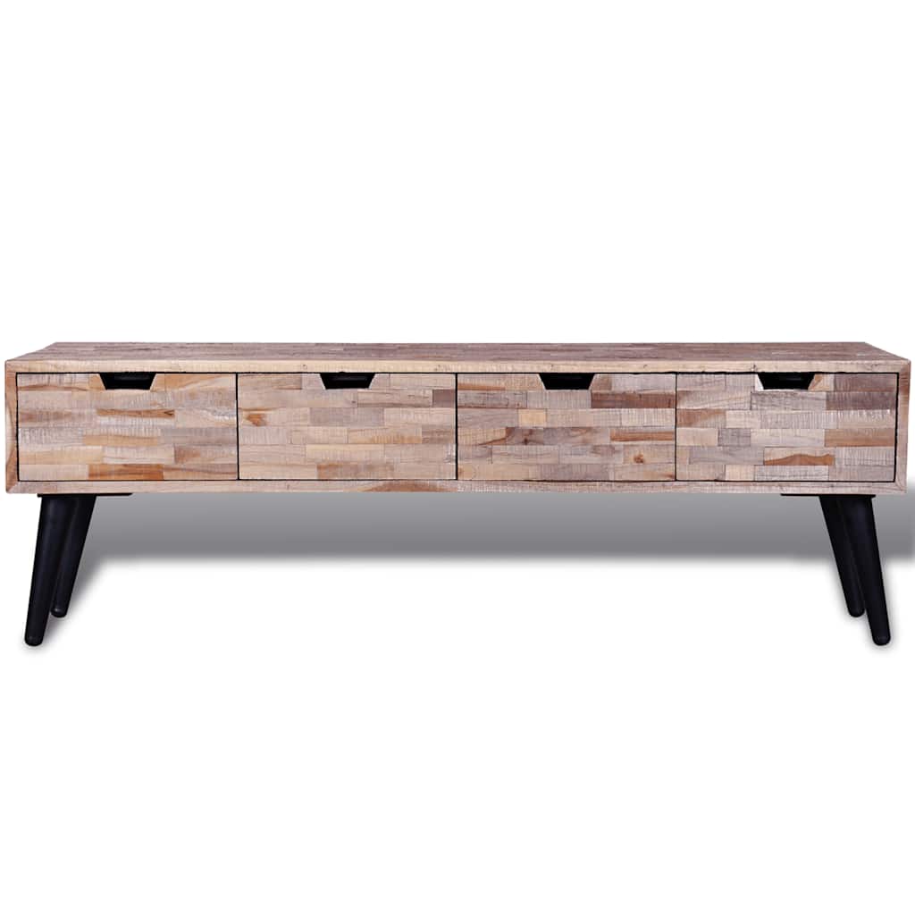Vidaxl tv-meubel met vier lades gerecycled teak