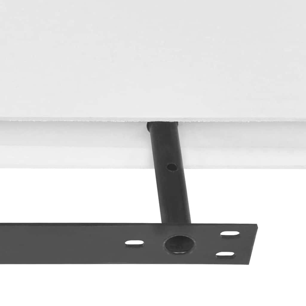 Vidaxl wandplanken mdf zwevend voor boeken dvd wit 2 st