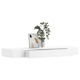 Vidaxl wandschap met lade zwevend mdf wit
