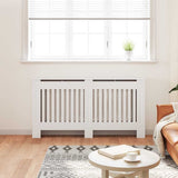 Vidaxl radiatorombouw 152 cm bewerkt hout wit